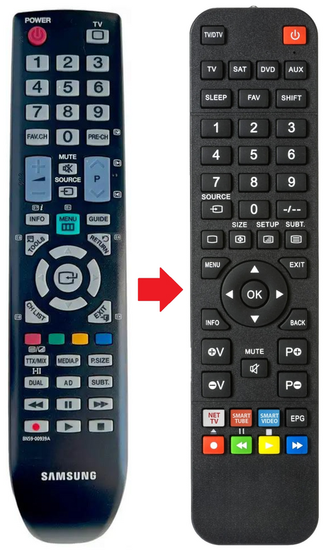 BN59-00936A SAMSUNG afstandsbediening - productfoto