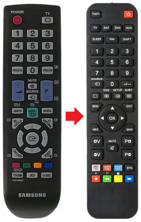 BN59-00942A SAMSUNG afstandsbediening - productfoto