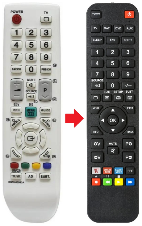 BN59-00943A SAMSUNG afstandsbediening - productfoto