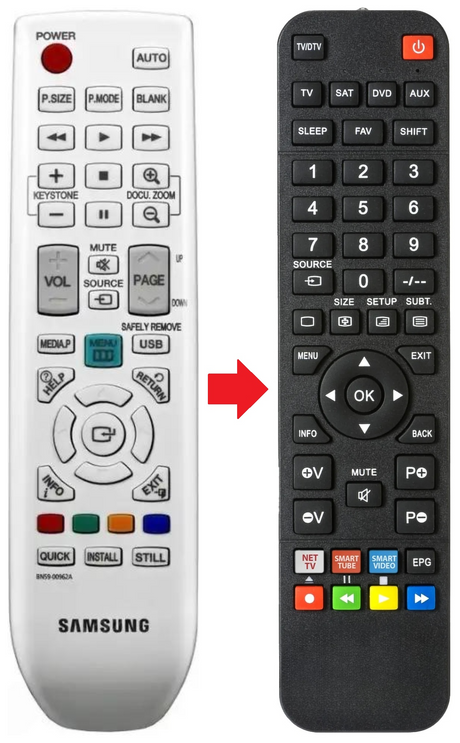 BN59-00962A SAMSUNG afstandsbediening - productfoto