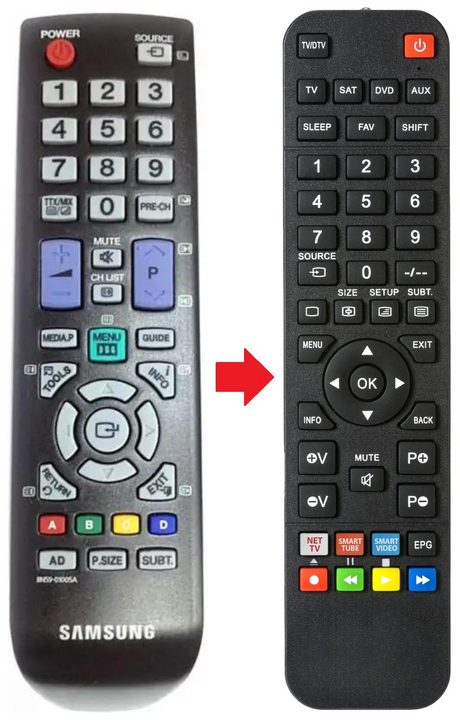 BN59-01005A SAMSUNG afstandsbediening - productfoto