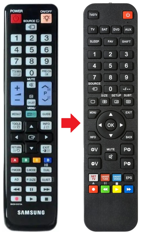 BN59-01015A SAMSUNG afstandsbediening - productfoto