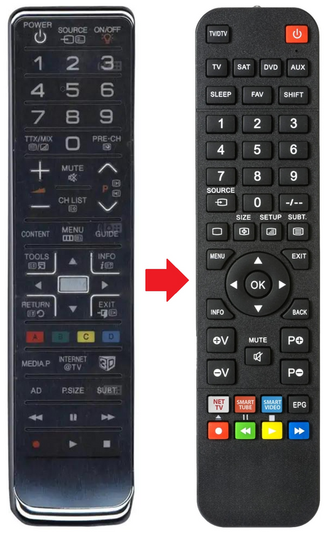 BN59-01052A SAMSUNG afstandsbediening - productfoto