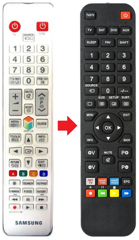 BN59-01078C SAMSUNG afstandsbediening - productfoto