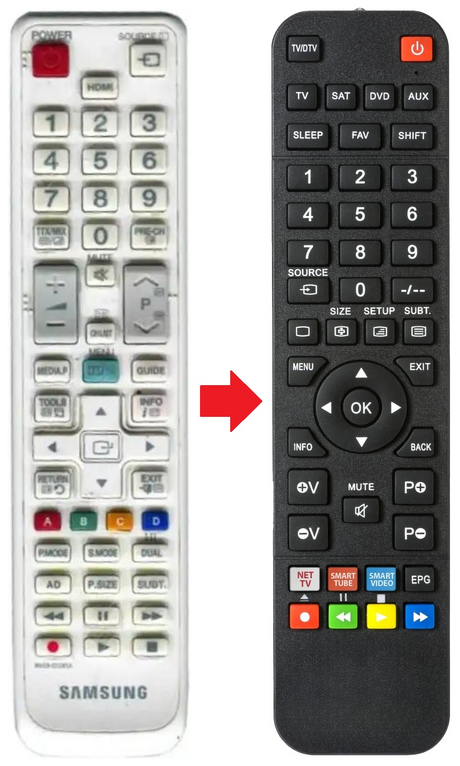 BN59-01081A SAMSUNG afstandsbediening - productfoto