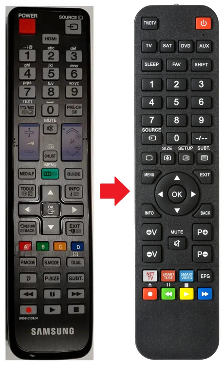 BN59-01082A SAMSUNG afstandsbediening - productfoto