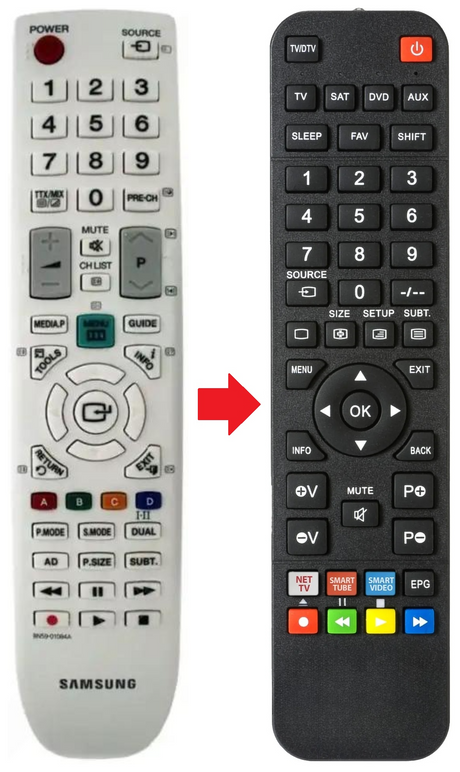BN59-01084A SAMSUNG afstandsbediening - productfoto