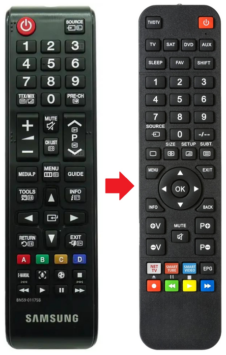 BN59-01175B SAMSUNG afstandsbediening - productfoto