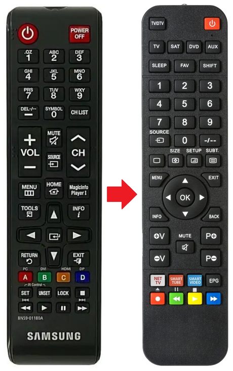 BN59-01180A SAMSUNG afstandsbediening - productfoto