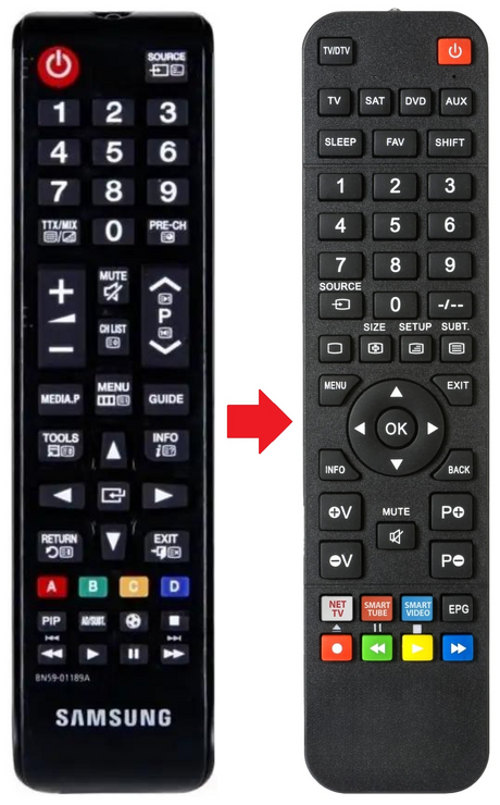 BN59-01189A SAMSUNG afstandsbediening - productfoto