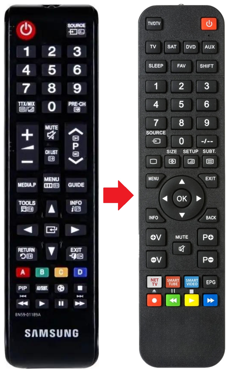 BN59-01189A SAMSUNG afstandsbediening - productfoto