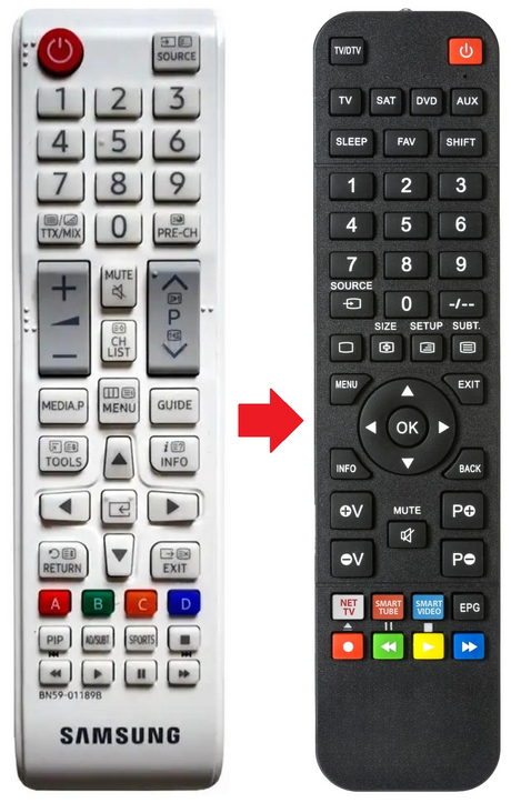 BN59-01189B SAMSUNG afstandsbediening - productfoto