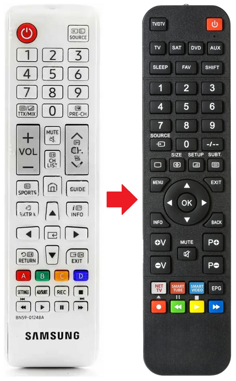 BN59-01248A SAMSUNG afstandsbediening - productfoto