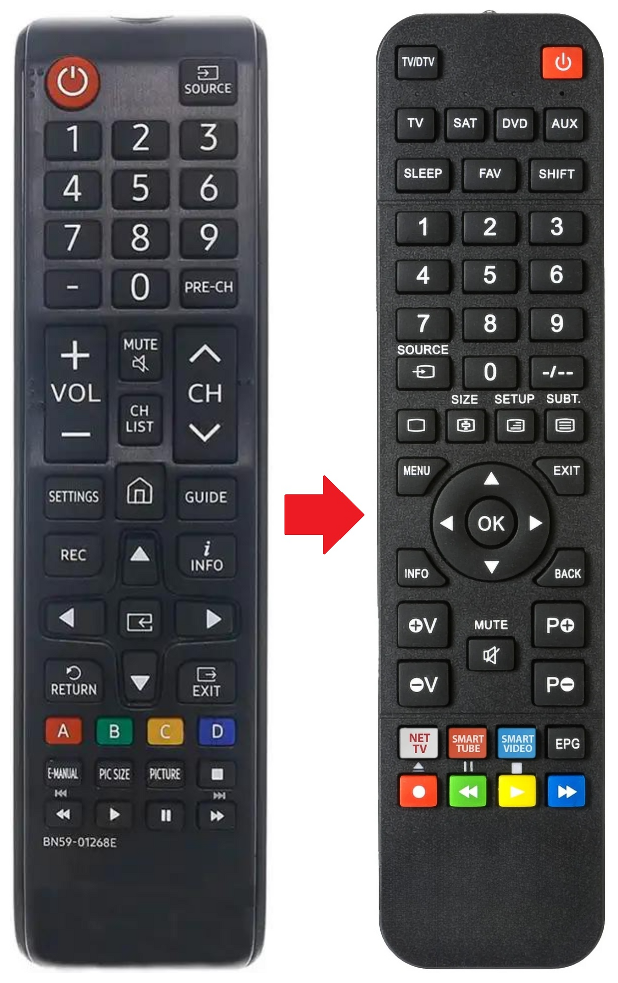 BN59-01268E SAMSUNG afstandsbediening - productfoto