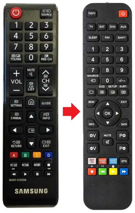 BN59-01303A SAMSUNG afstandsbediening - productfoto