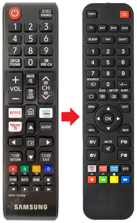 BN59-01315B SAMSUNG afstandsbediening - productfoto