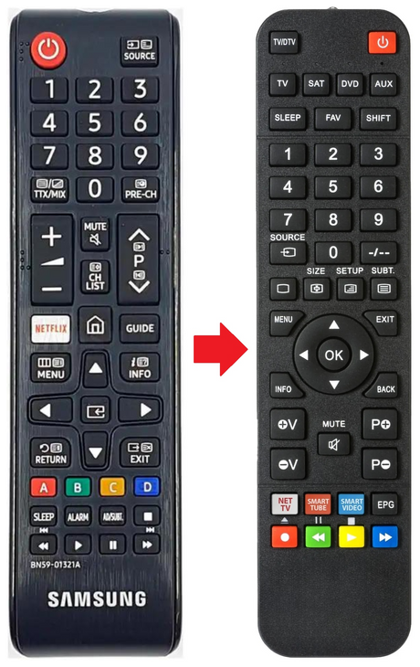 BN59-01321A SAMSUNG afstandsbediening - productfoto