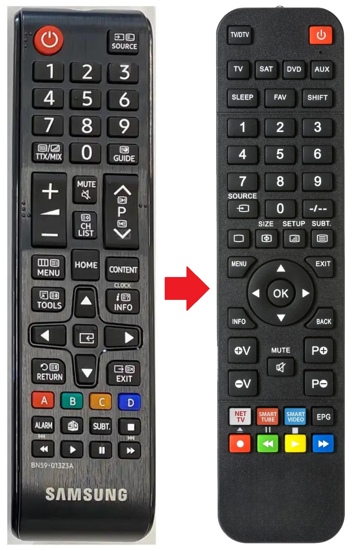 BN59-01323A SAMSUNG afstandsbediening - productfoto