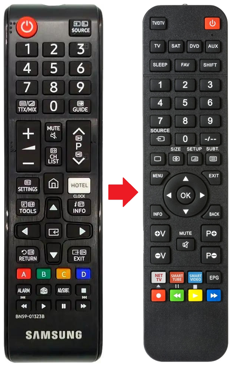 BN59-01323B SAMSUNG afstandsbediening - productfoto