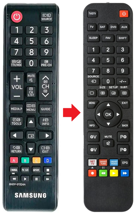 BN59-01324A SAMSUNG afstandsbediening - productfoto