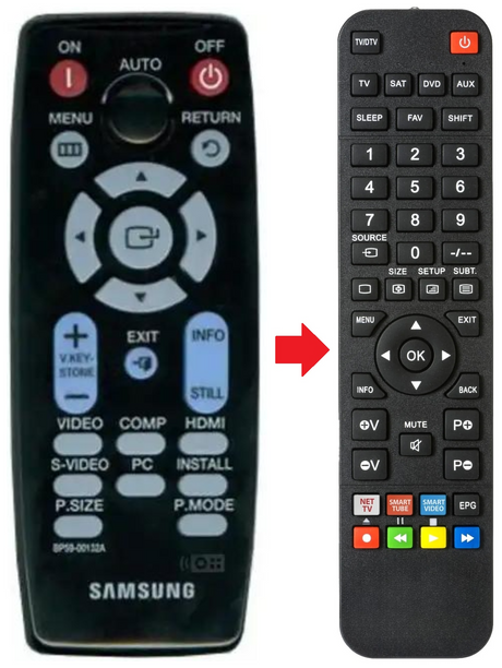 BP59-00132A SAMSUNG afstandsbediening - productfoto