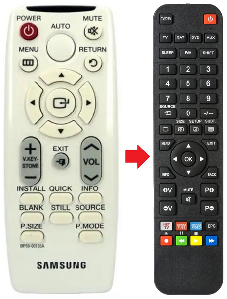 BP59-00135A SAMSUNG afstandsbediening - productfoto