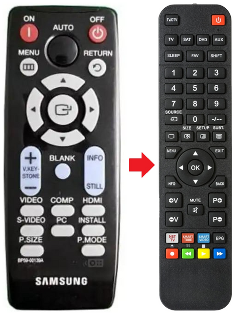 BP59-00139A SAMSUNG afstandsbediening - productfoto