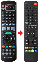 BPRSI88-250HD SAGEMCOM afstandsbediening - productfoto