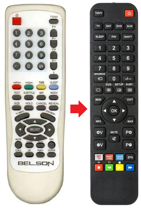 BSV2670 BELSON afstandsbediening - productfoto