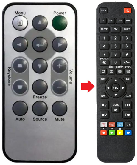 BX324-SD LG afstandsbediening - productfoto