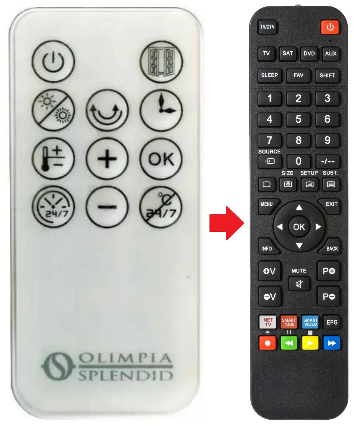 CALDO-UP-T OLIMPIA SPLENDID afstandsbediening - productfoto
