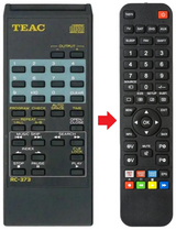 CD-P3000 TEAC TEAK afstandsbediening - productfoto
