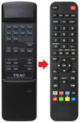 CD-P TEAC TEAK afstandsbediening - productfoto