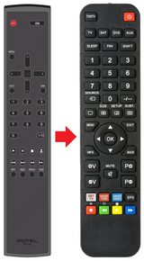 CD11 ROTEL afstandsbediening - productfoto