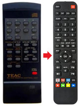 CDP-1800 TEAC TEAK afstandsbediening - productfoto