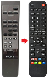 CDP-CE315 SONY afstandsbediening - productfoto