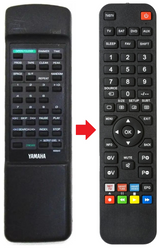 CDX-880 YAMAHA afstandsbediening - productfoto