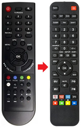 COMBO-FULL-HD BWARE afstandsbediening - productfoto