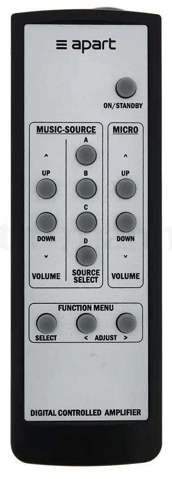CONCEPT APART AUDIO afstandsbediening