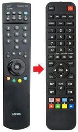 CONTROL-201VTR LOEWE afstandsbediening - productfoto