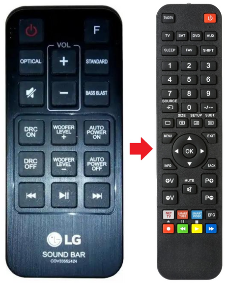COV33552424 LG afstandsbediening - productfoto