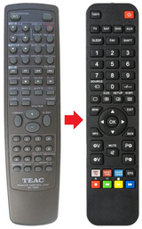 CR-H225 TEAC TEAK afstandsbediening - productfoto
