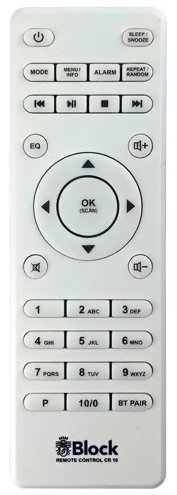 CR10 AUDIOBLOCK afstandsbediening