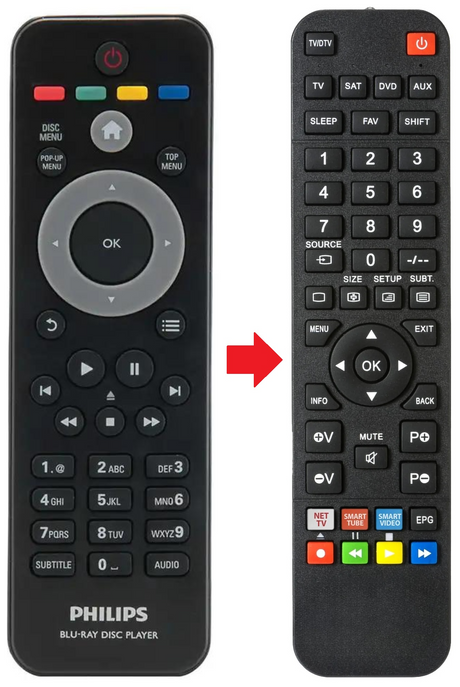 CRP897 PHILIPS afstandsbediening - productfoto
