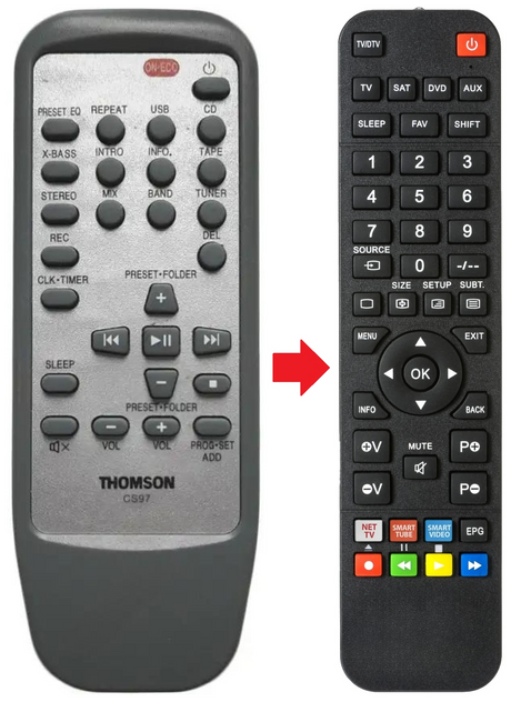 CS97 THOMSON afstandsbediening - productfoto