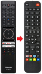 Afstandsbediening geschikt voor TOSHIBA CT-8573 productfoto