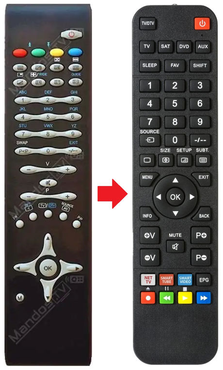 CTV4808-DVD-V-2 AEG afstandsbediening - productfoto