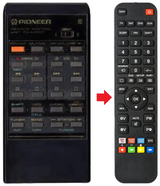 CU-AX007 PIONEER afstandsbediening - productfoto