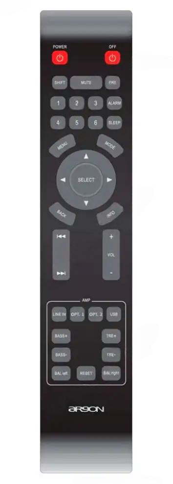DA2V2 ARGON AUDIO afstandsbediening