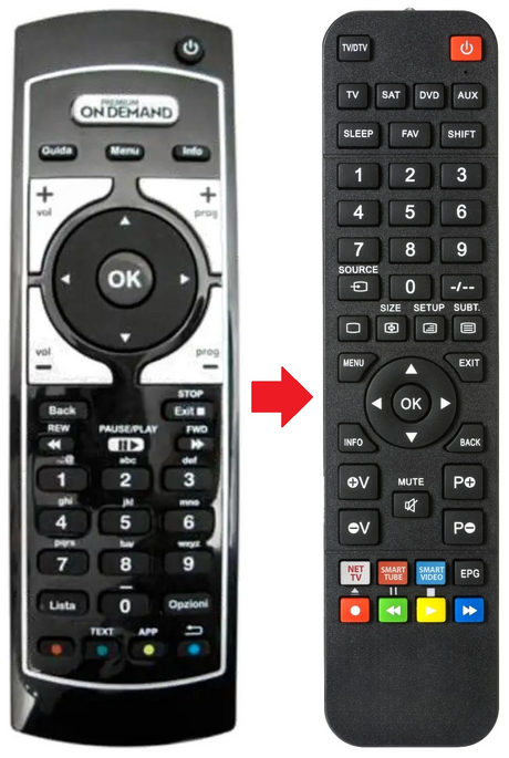 DCT1000 IRRADIO afstandsbediening - productfoto
